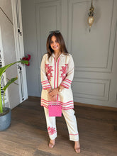 Cotton crochet full lining co-ord set (Rose)